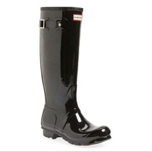 HUNTER Rain Boots - Original Gloss Tall sz 8/ EU38